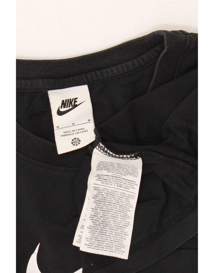 Nike Mens Graphic T-Shirt Top Medium Black Cotton