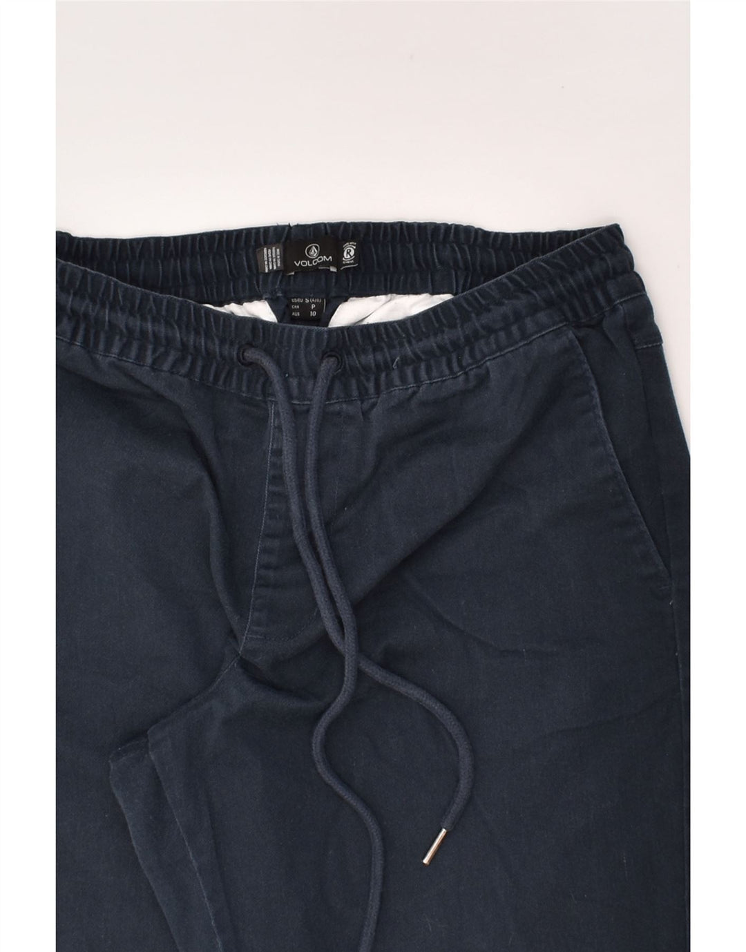 VOLCOM Womens Straight Chino Trousers Small W27 L25  Navy Blue Cotton | Vintage Volcom | Thrift | Second-Hand Volcom | Used Clothing | Messina Hembry 