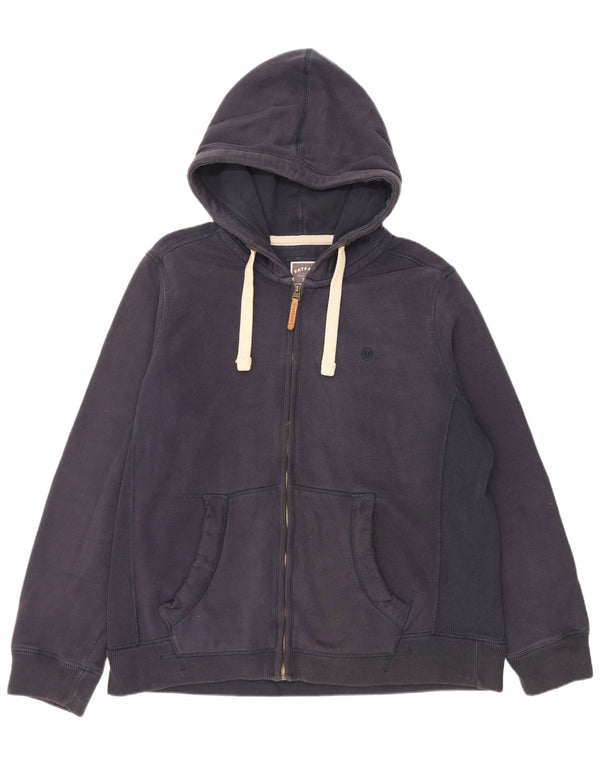 Męski sweter z kapturem i zamkiem błyskawicznym Fat Face XL, granatowy, bawełniany