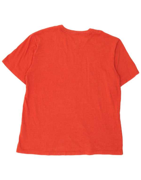 Carhartt Mens Relaxed Fit Graphic T-Shirt Top XL Orange Cotton