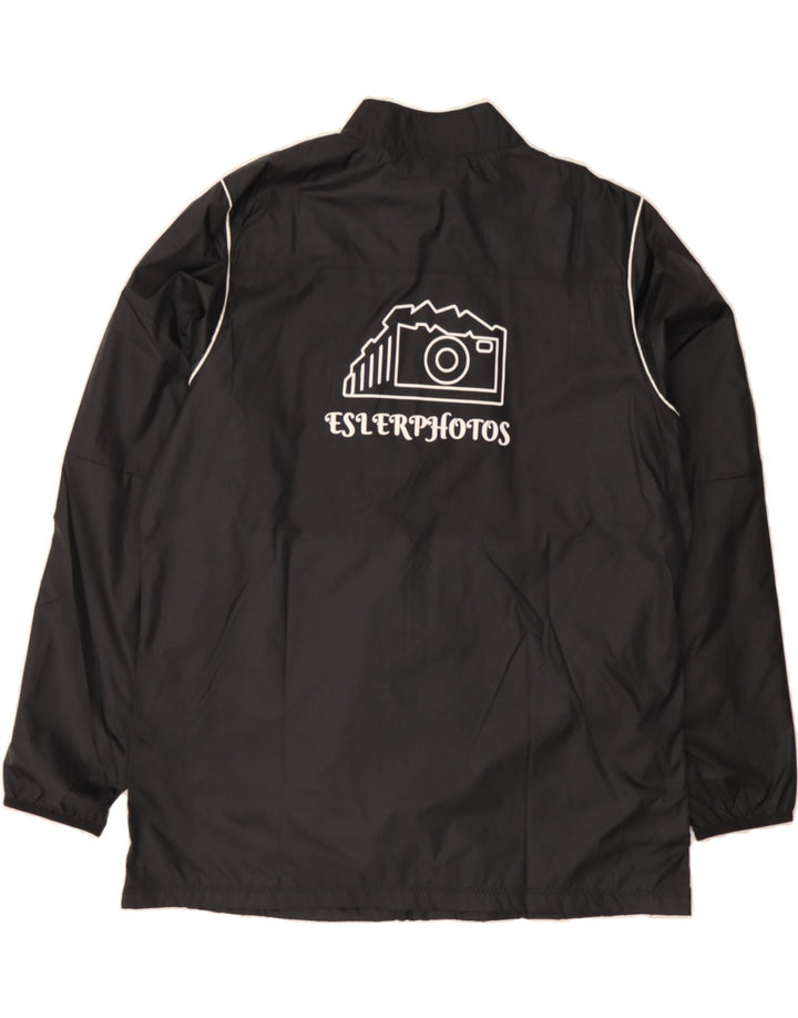 NIKE Mens Graphic Tracksuit Top Jacket XL Black Polyester Vintage Nike and Second-Hand Nike from Messina Hembry 