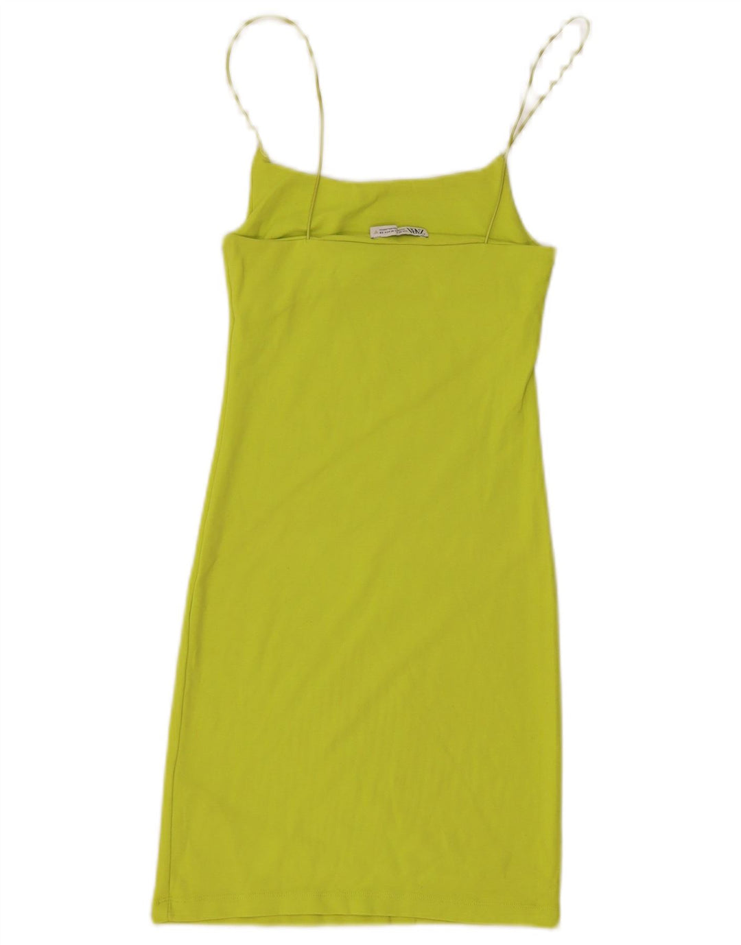 Zara Womens Sundress UK 12 Medium Green Cotton