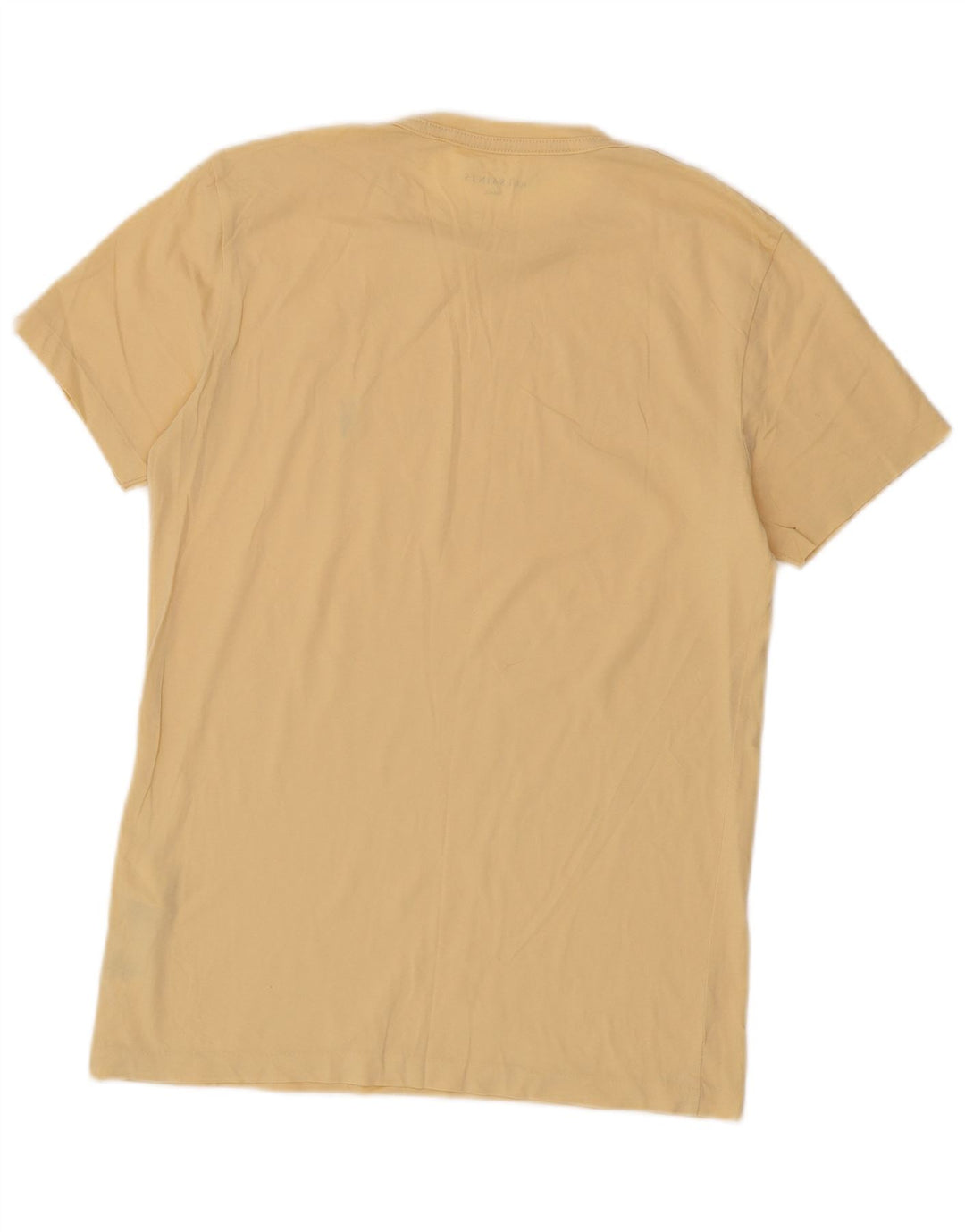 All Saints Mens T-Shirt Top Small Yellow Cotton
