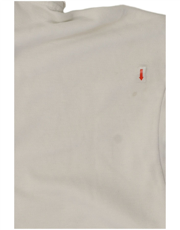 Nike Mens Polo Shirt Medium White Cotton
