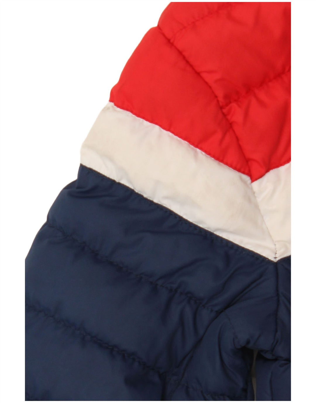 BENCH Boys Padded Jacket 5-6 Years Navy Blue Colourblock Polyester