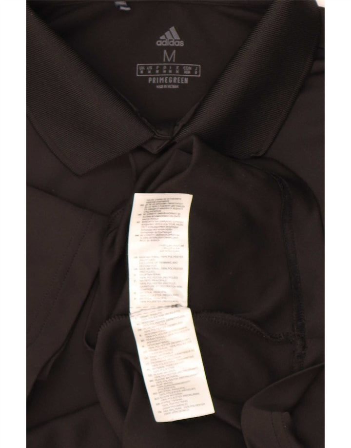 Ανδρικό πουκάμισο Adidas Polo Medium μαύρο πολυεστέρα