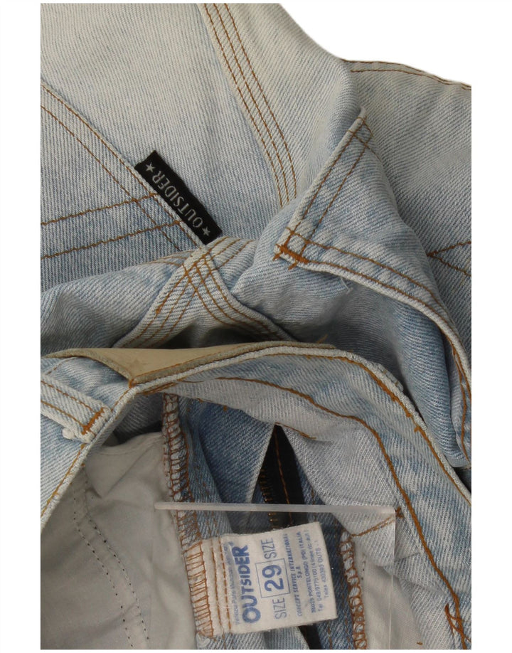 OUTSIDER Mens Tapered Jeans W29 L32 Blue Cotton