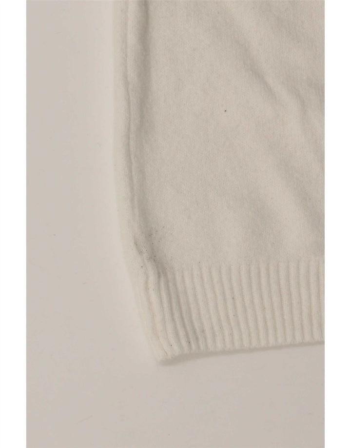 Marks & Spencer Womens Cardigan Sweater UK 14 Medium White Polyester