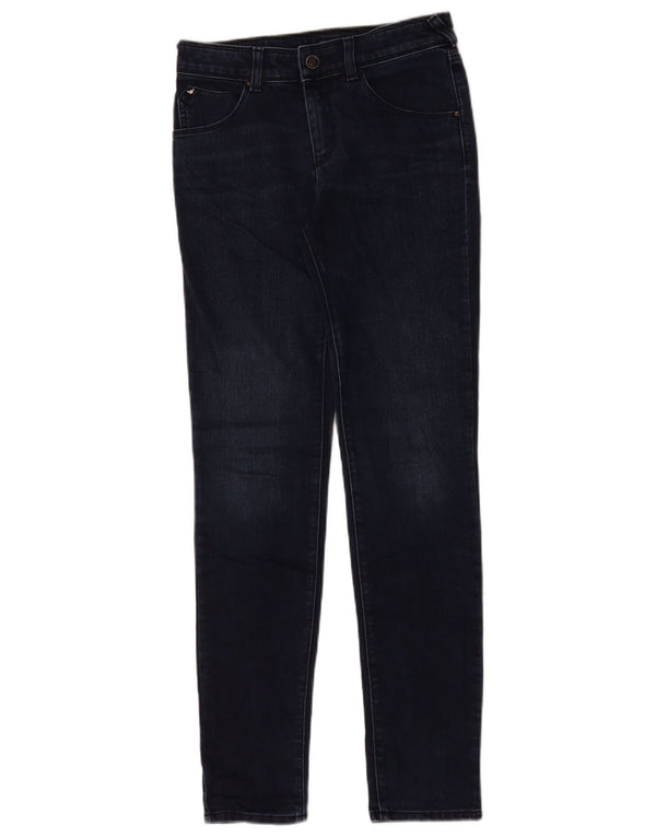 Armani Dame Slim Jeans W26 L29 Marineblå Bomuld