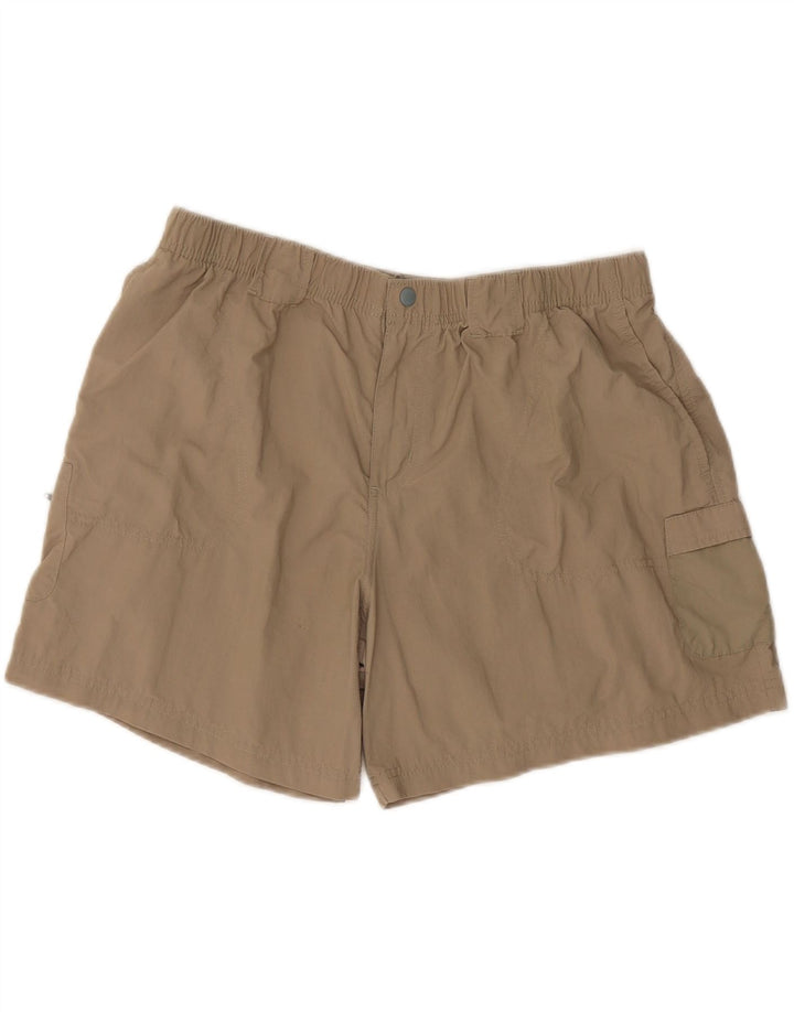 COLUMBIA Womens Cargo Shorts W36 XL Beige Nylon Vintage Columbia and Second-Hand Columbia from Messina Hembry 