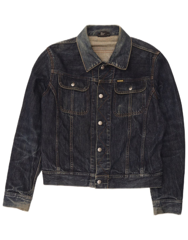 Diesel Dame Denim Jacket UK 14 Medium Navy Blue Bomuld