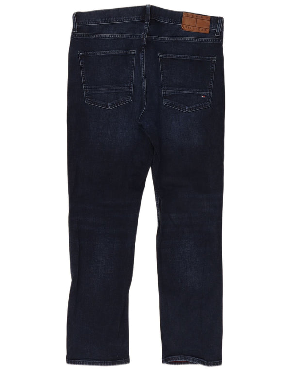 Мужские прямые джинсы Tommy Hilfiger Denton W34 L30 темно-синие, хлопок