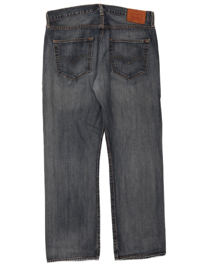 Levi's Mens 501 Straight Jeans W36 L30 Blue Cotton