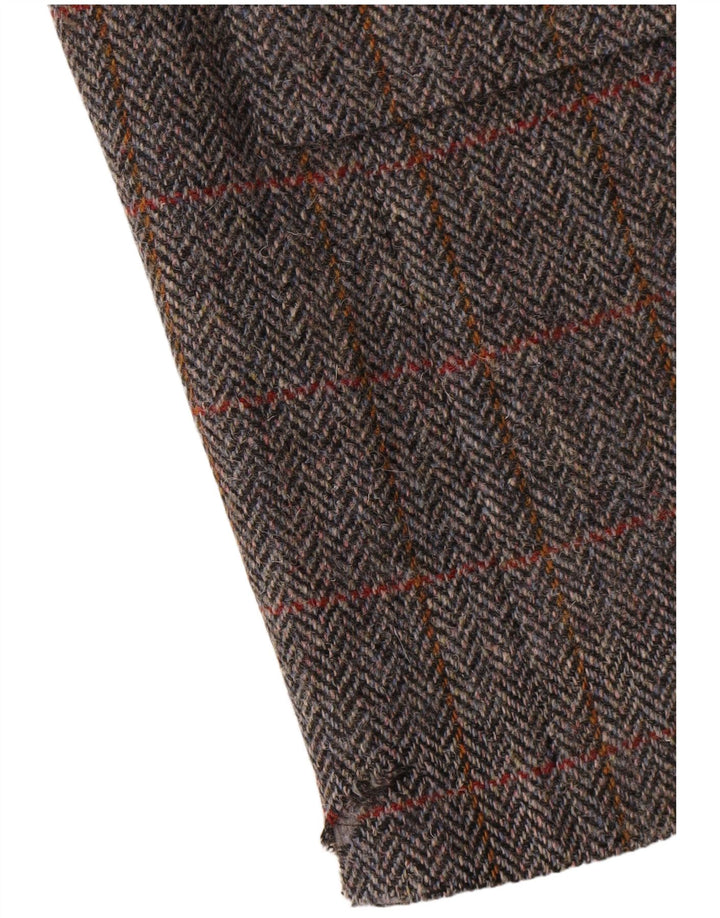Walbusch Herren-Blazer mit 2 Knöpfen, UK 44, 2XL, grau karierte Wolle