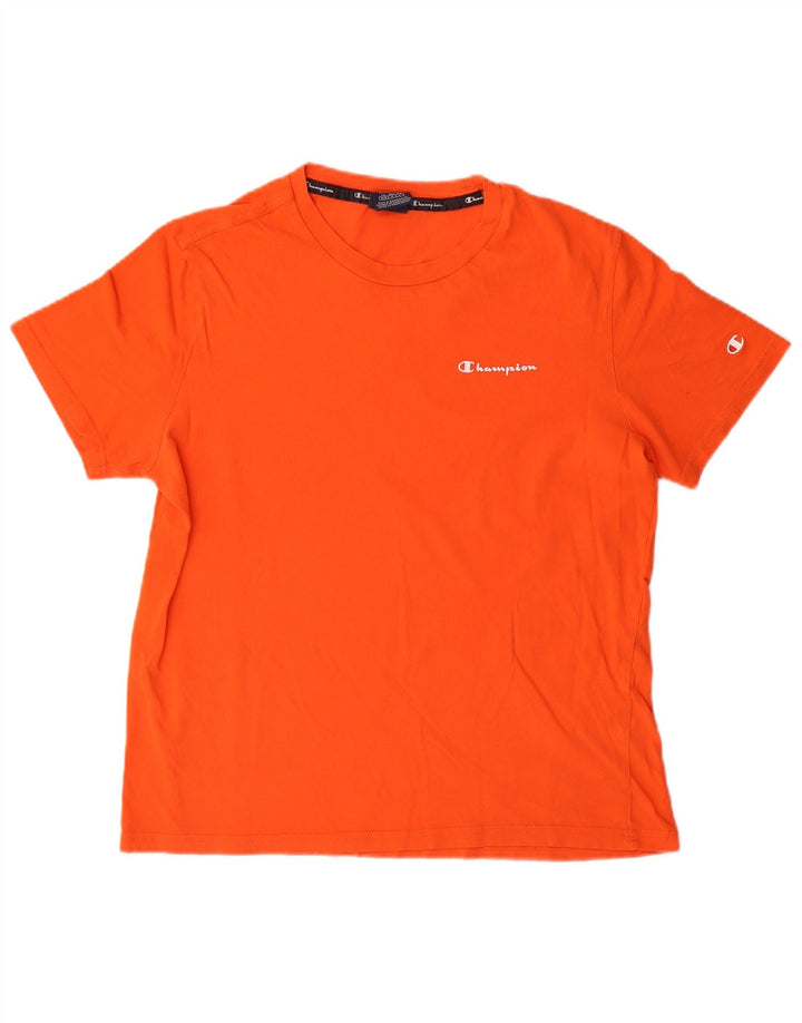 Champion Mens T-Shirt Top Medium Red