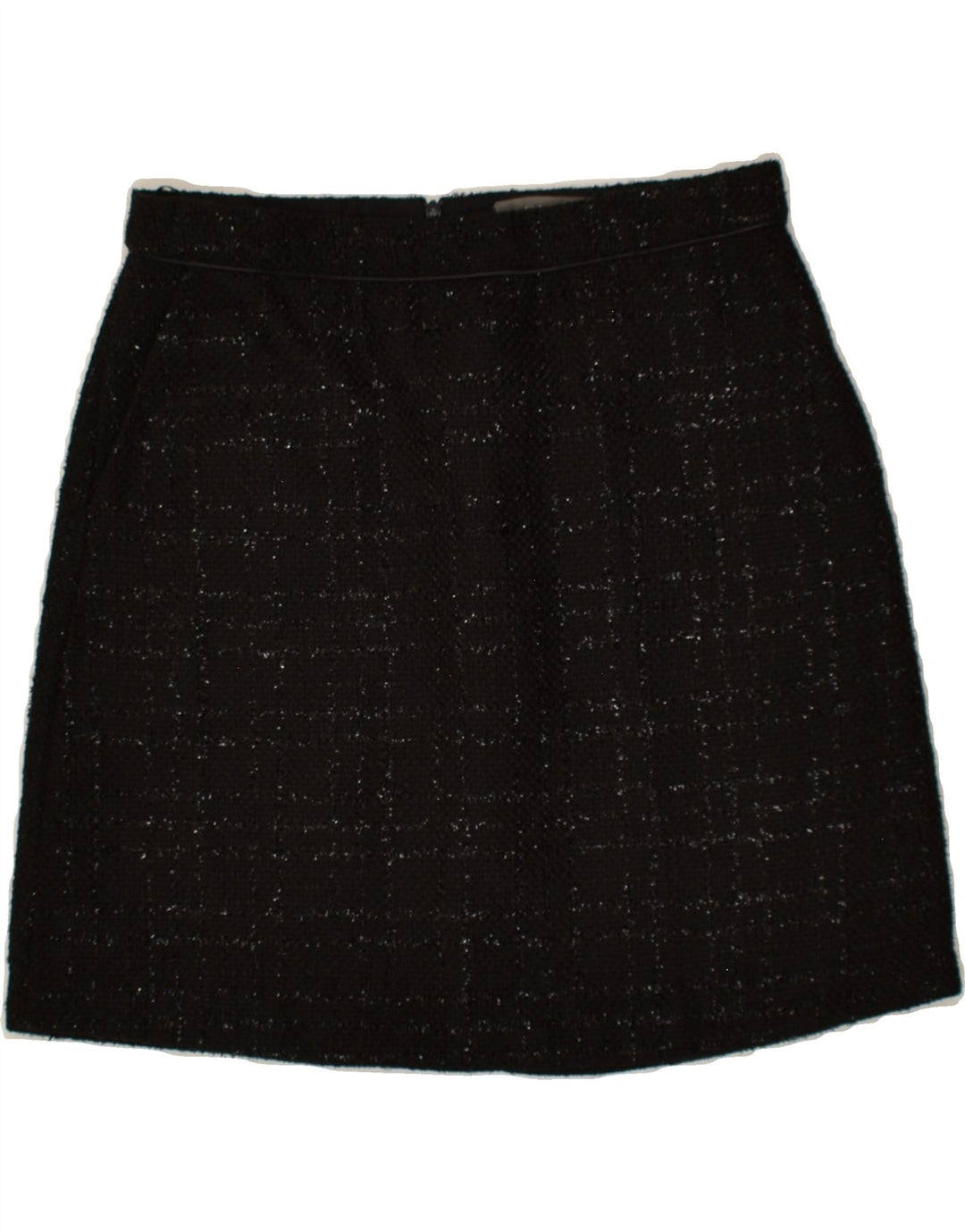 OASIS Womens Straight Skirt US 10 Large W30  Black Check Polyester | Vintage Oasis | Thrift | Second-Hand Oasis | Used Clothing | Messina Hembry 