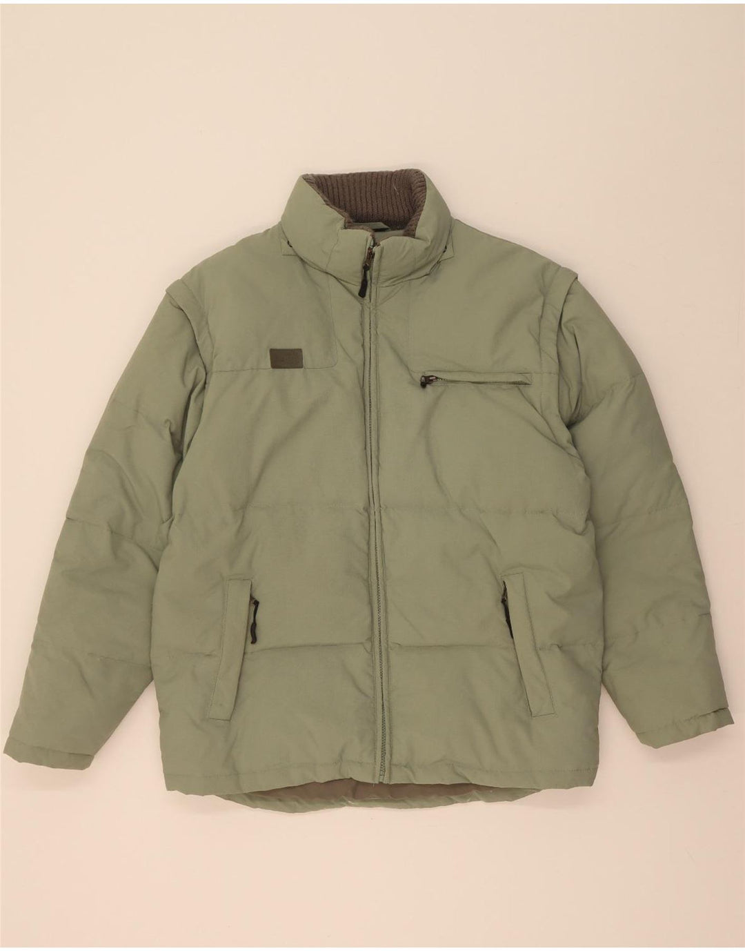 Fila Chaqueta acolchada para hombre UK 40 Large Poliamida verde