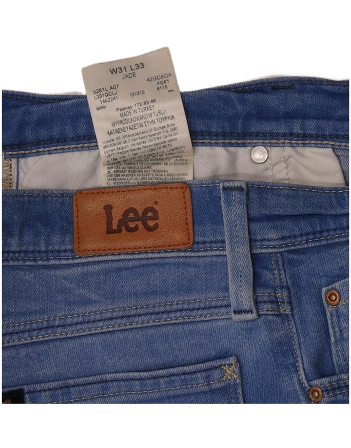 Lee Womens Jade Slim Jeans W31 L31 Blue Cotton