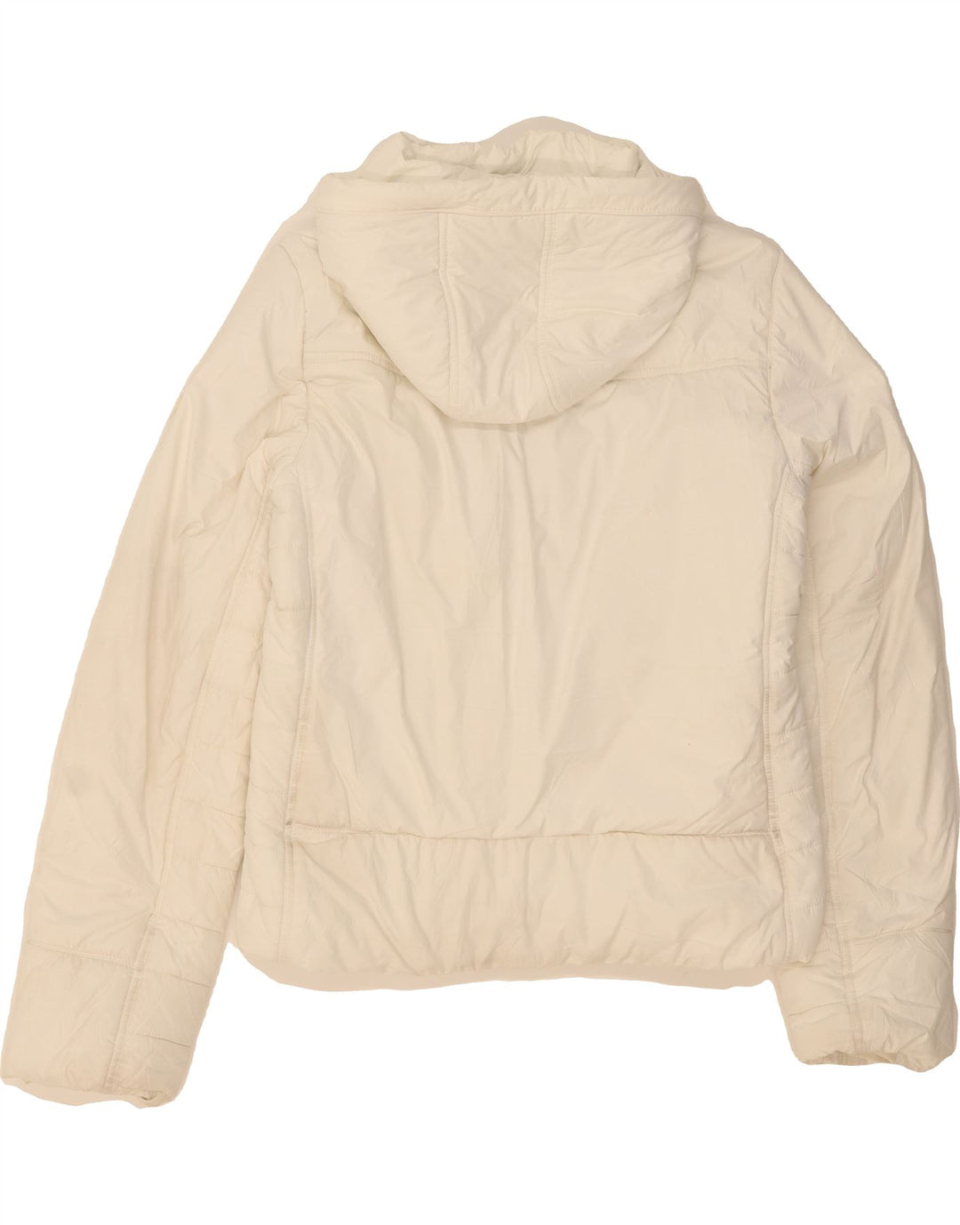 CHAMPION Womens Hooded Padded Jacket UK 18 XL White Polyester Vintage Champion and Second-Hand Champion from Messina Hembry 