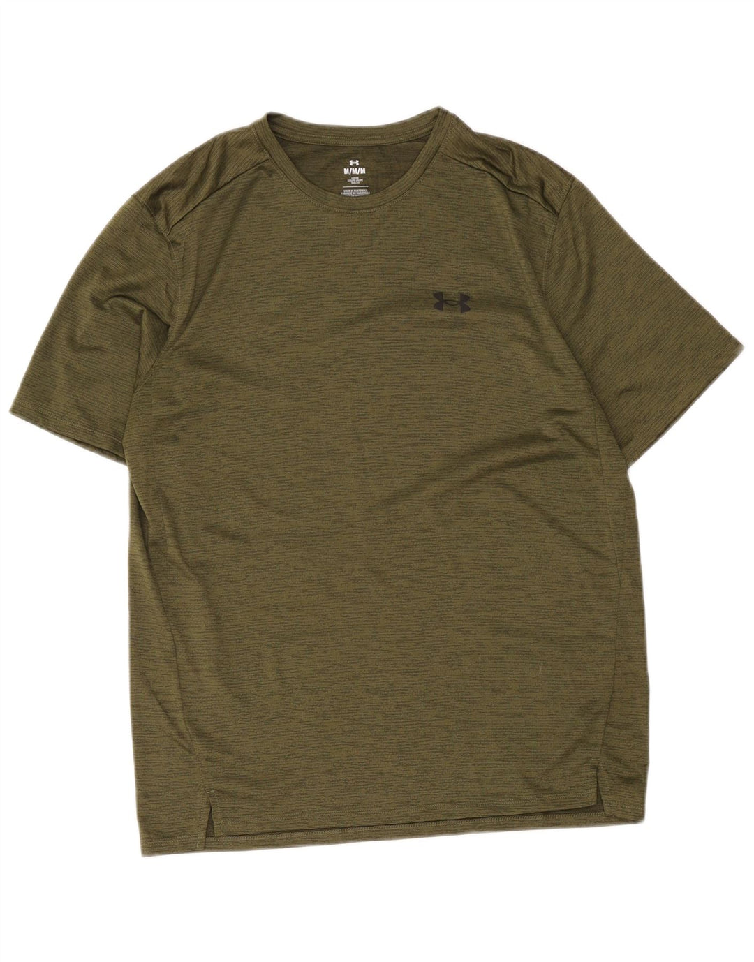 Under Armour Mens T-Shirt Top Medium Khaki Flecked
