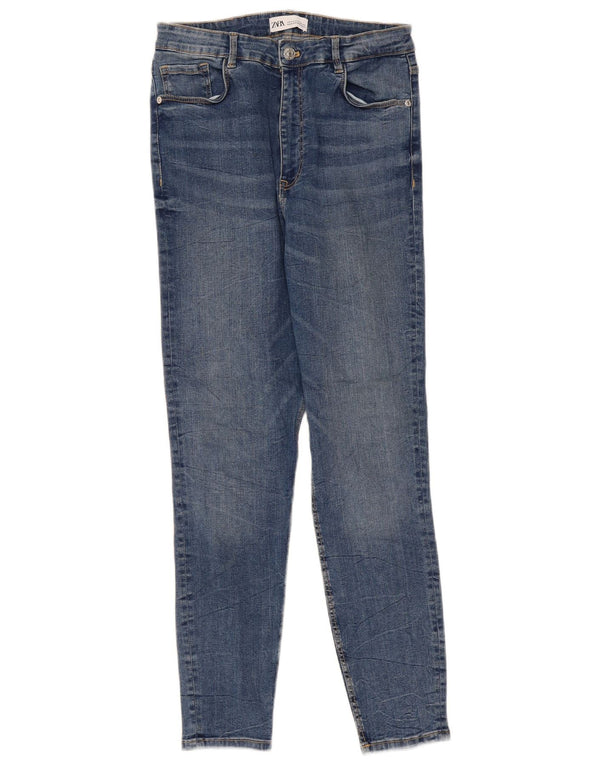 Zara Dame Skinny Jeans EU 42 Large W32 L27 Blå