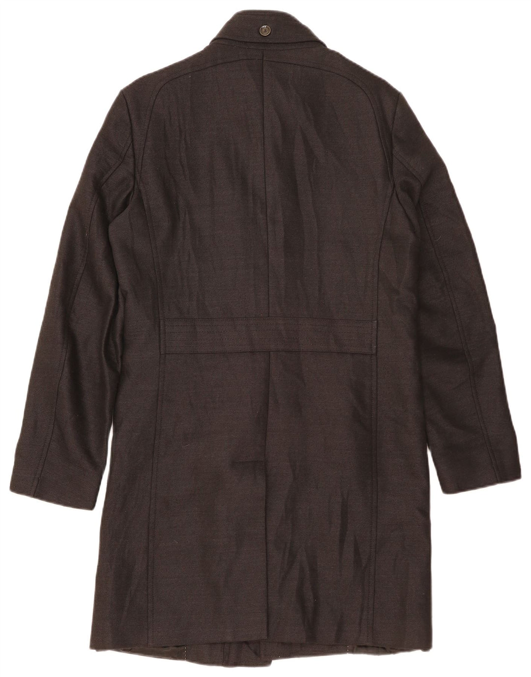 Zara Mens Trench Coat UK 38 Medium Black