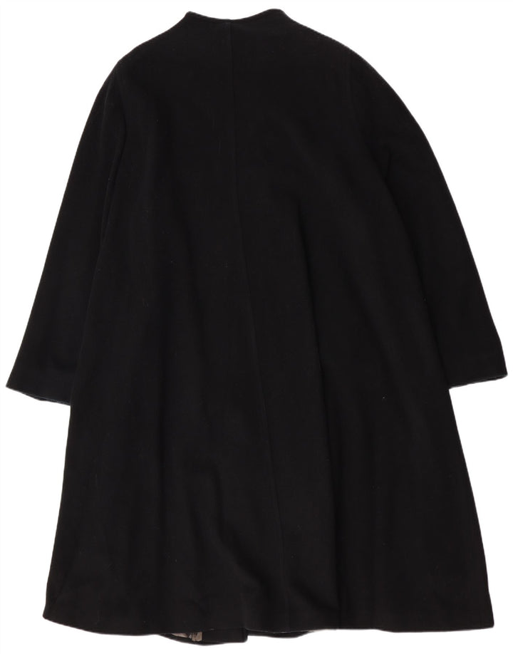LADY H. Übergroßer Damenmantel IT 49 XL Schwarze Lammwolle