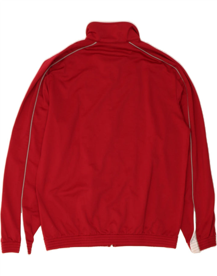 ERREA Mens Tracksuit Top Jacket XL Red Colourblock Polyester Vintage Errea and Second-Hand Errea from Messina Hembry 