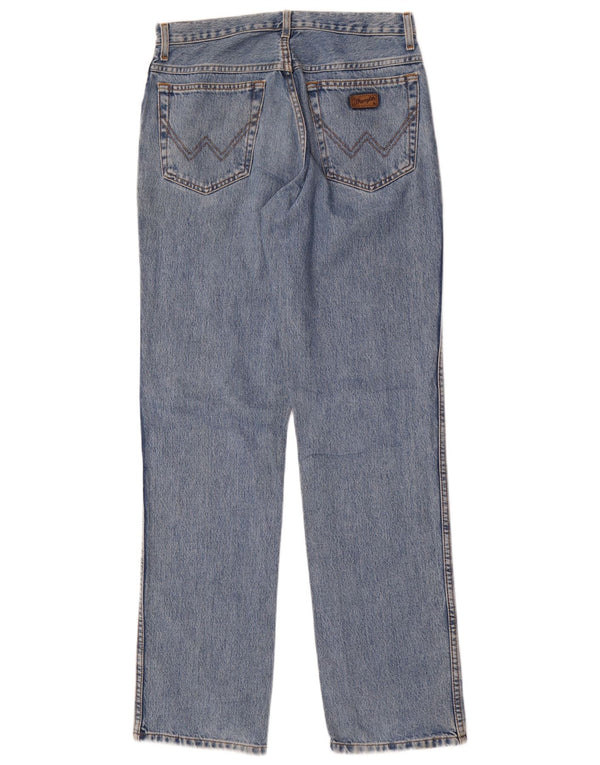 Wrangler Womens Texas High Waist Straight Jeans W32 L34 Blue Cotton