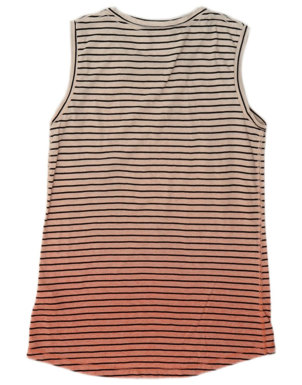 Canotta da donna The North Face UK 6 XS poliestere a righe bianche