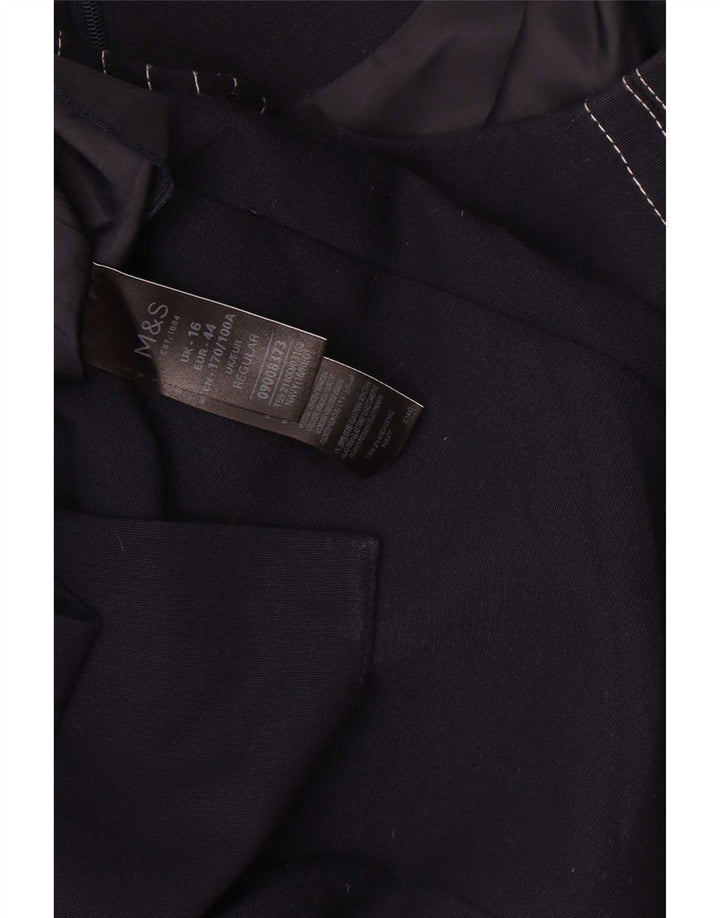 Abito tubino da donna Marks & Spencer UK 16 grande poliestere blu navy