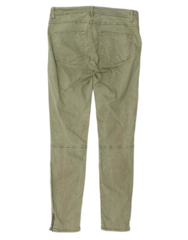 Zara Dame Skinny Jeans EU 36 XS W26 L27 Khaki Lyocell