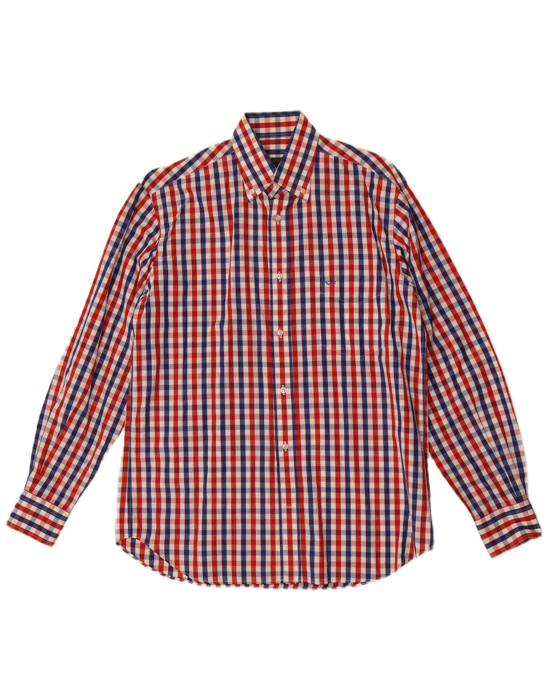 Paul & Shark Mens Shirt Size 39 Medium Multicoloured Gingham Cotton