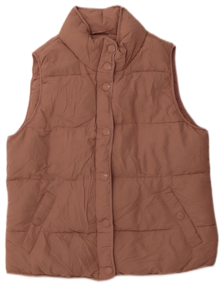J. CREW Womens Padded Gilet UK 10 Small Pink Polyester