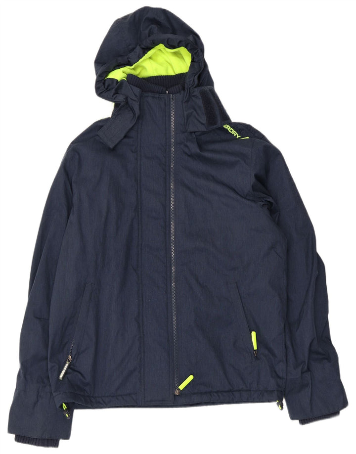 Superdry Herre grafisk vindjakke UK 40 Large Navy Blue