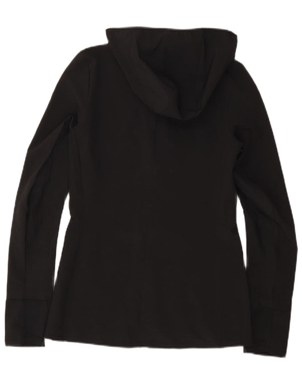 Adidas Chaqueta de chándal con capucha para mujer UK 0/2 2XS Poliéster negro