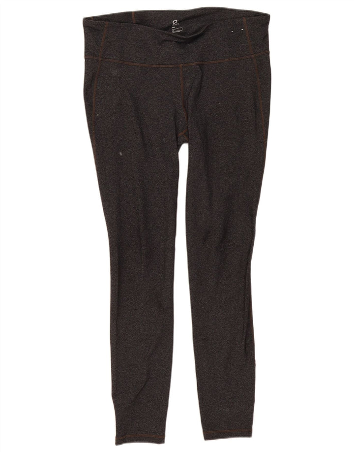 Gap Womens Leggings UK 14 Large  Grey Flecked Nylon