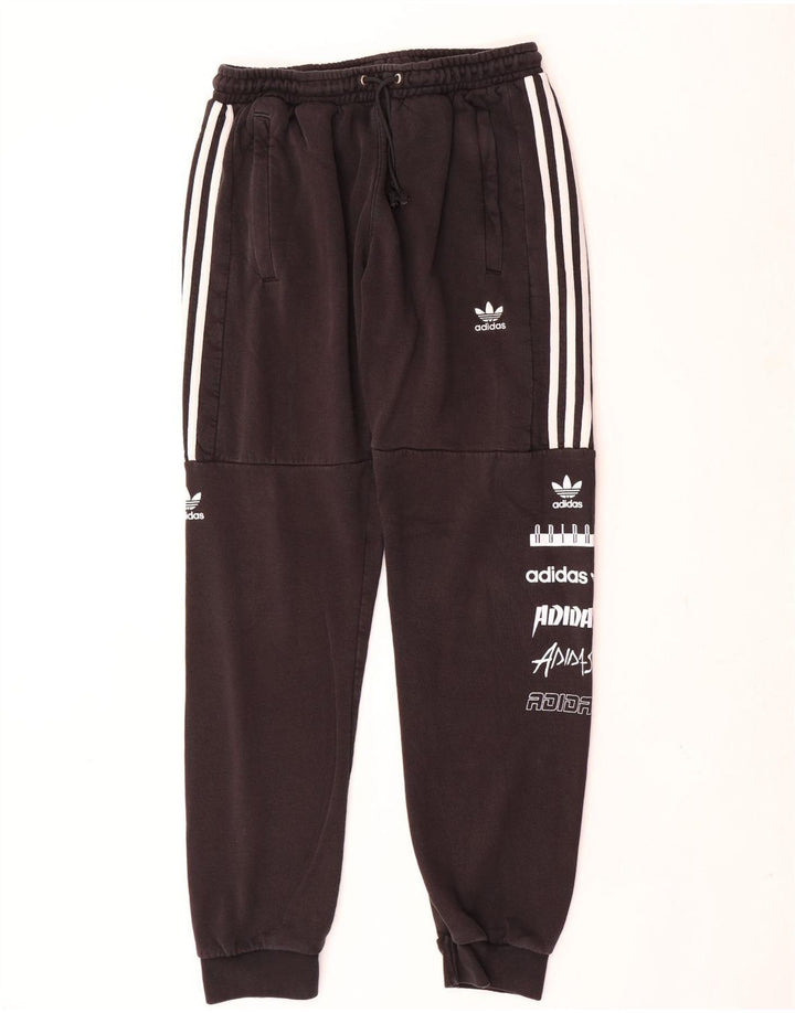 Adidas Herren-Trainingshose mit Grafik, mittelschwarz, Polyester