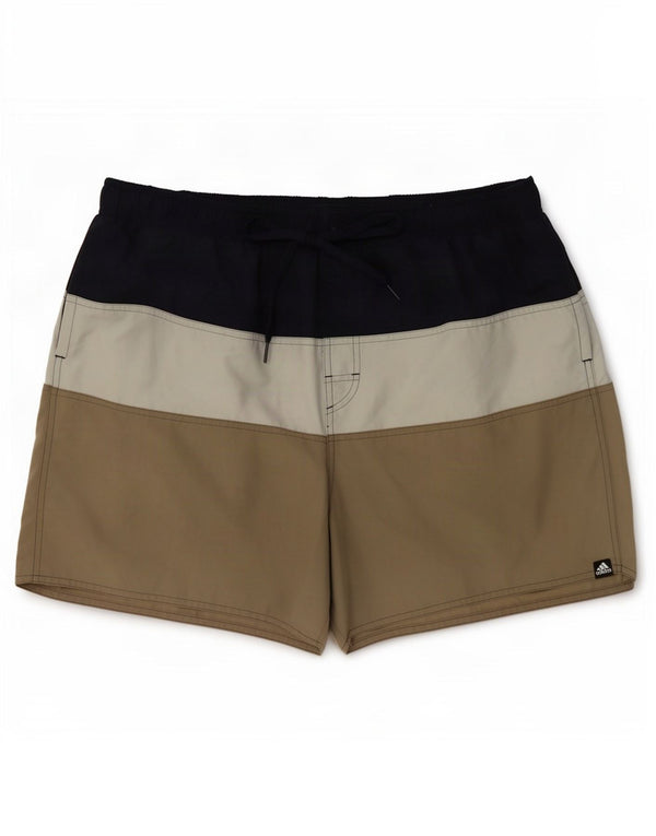 Adidas Mens Sport Shorts 2XL W42 L5 Multicoloured Colourblock Polyester