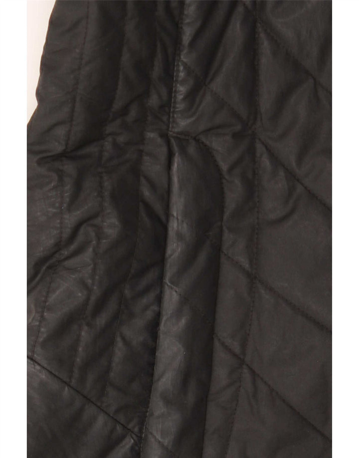 Jack Wolfskin Dame Hætte Polstret Frakke UK 10 Small Black Polyester