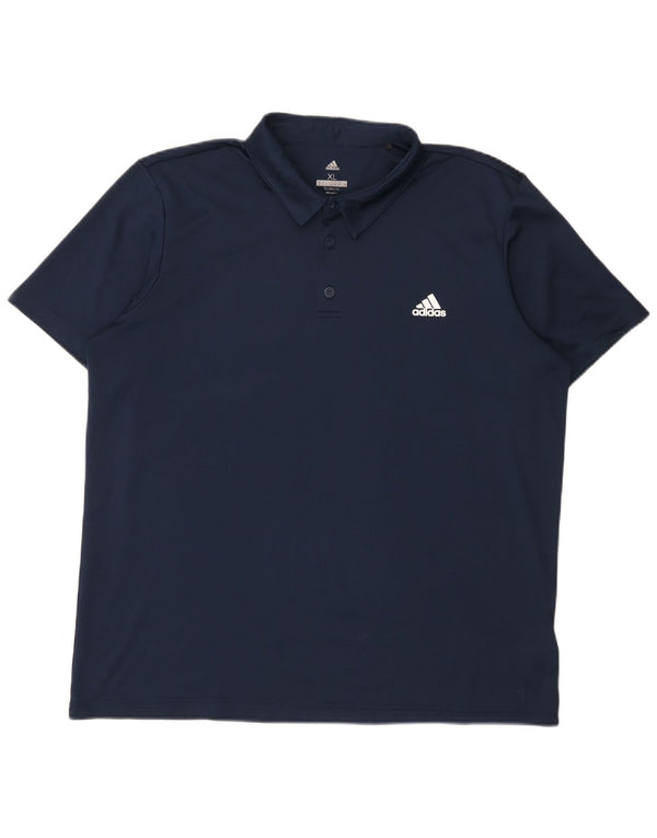 Adidas Herren Climalite Poloshirt XL Marineblau Polyester