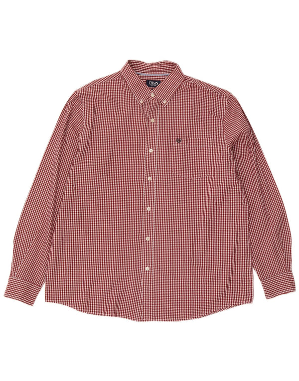 Chaps Camisa Hombre XL Algodón Vichy Rojo