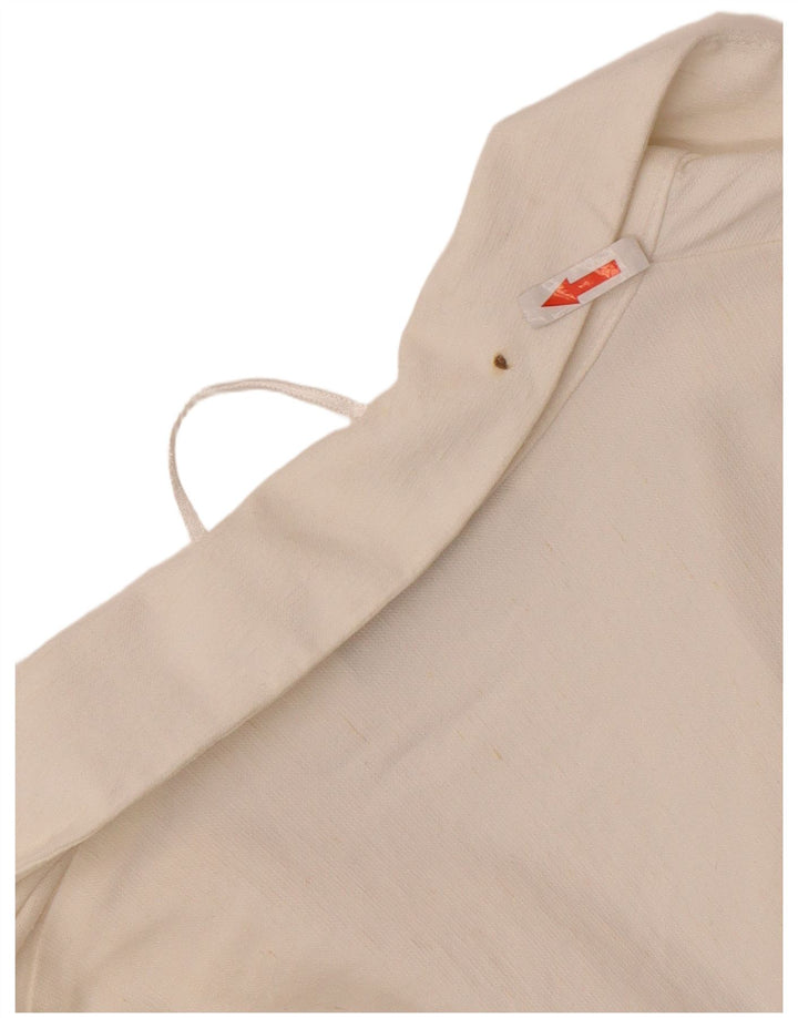 Zara Womens Crop Shirt Bluse UK 10 Small White