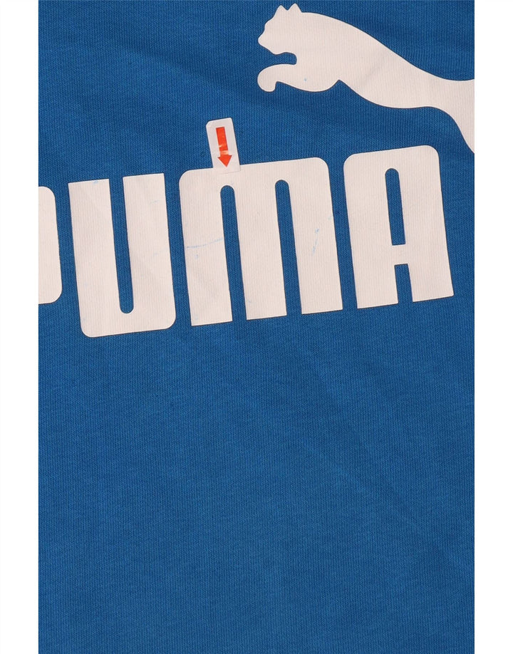 Puma Boys Graphic Sweatshirt Jumper 11-12 Years Blue