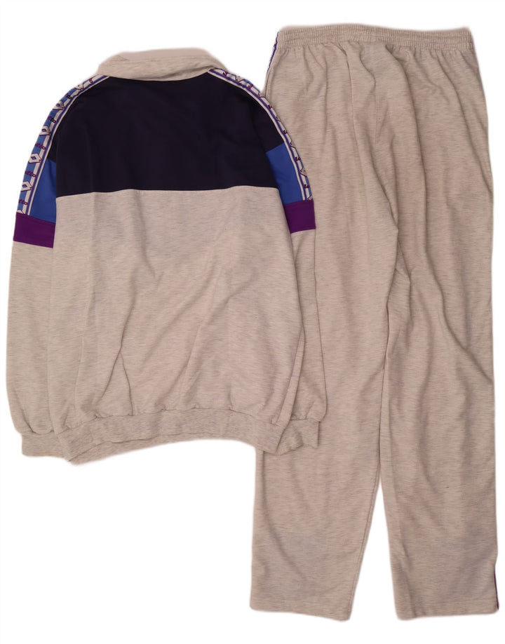 Lotto Mens Graphic Full Tracksuit XL Cinza Colourblock Poliéster