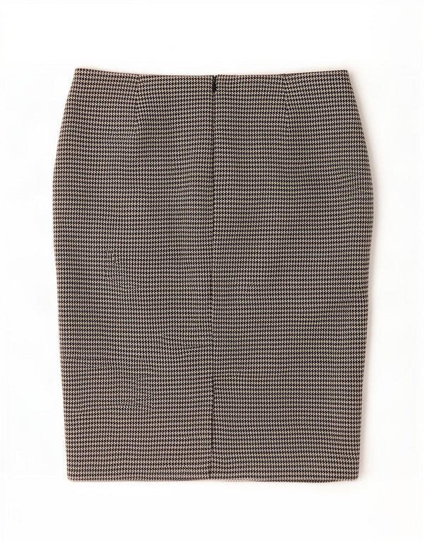 Marks & Spencer Γυναικεία Pencil Φούστα UK 16 Large W34 Black Houndstooth