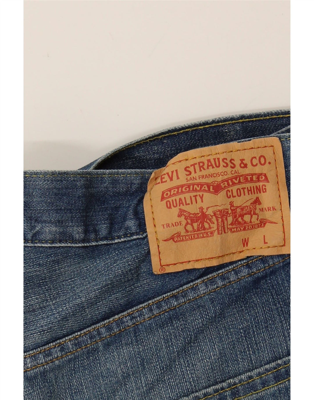 LEVI'S Womens Denim Shorts W32 Large  Blue Vintage Levi's and Second-Hand Levi's from Messina Hembry 