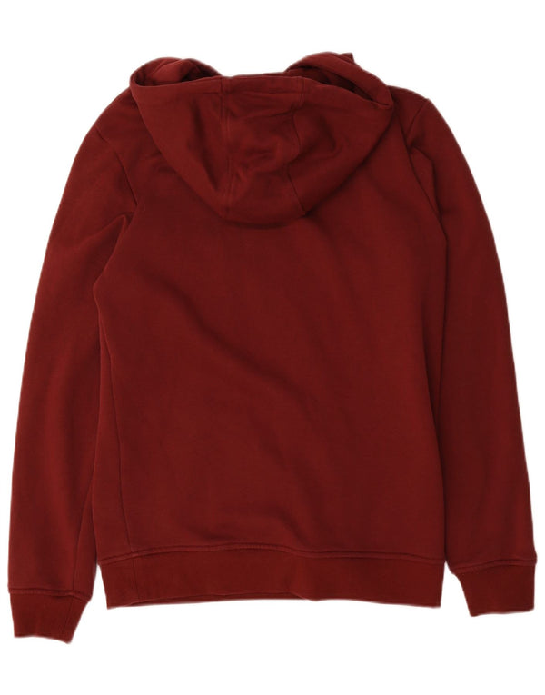 Starter Mens Hoodie Jumper Medium Burgundy Cotton