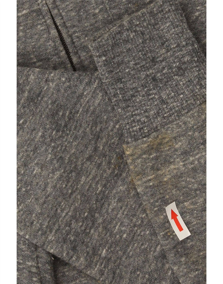 Champion Womens Tracksuit Top Jacket UK 14 Large Grey Flecked