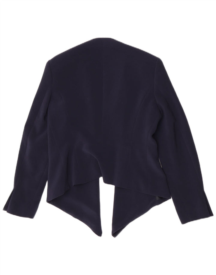 Offene Blazerjacke für Damen von Zara, UK 14, Größe L, Marineblau, Polyester